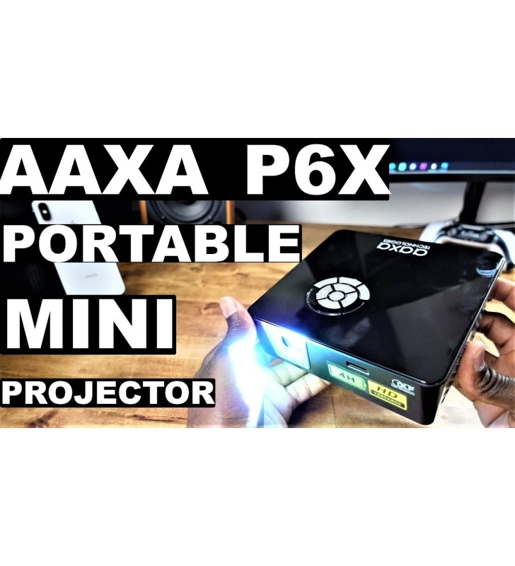 Aaxa Projectors P6X Pico DLP Projector 1000L WXGA