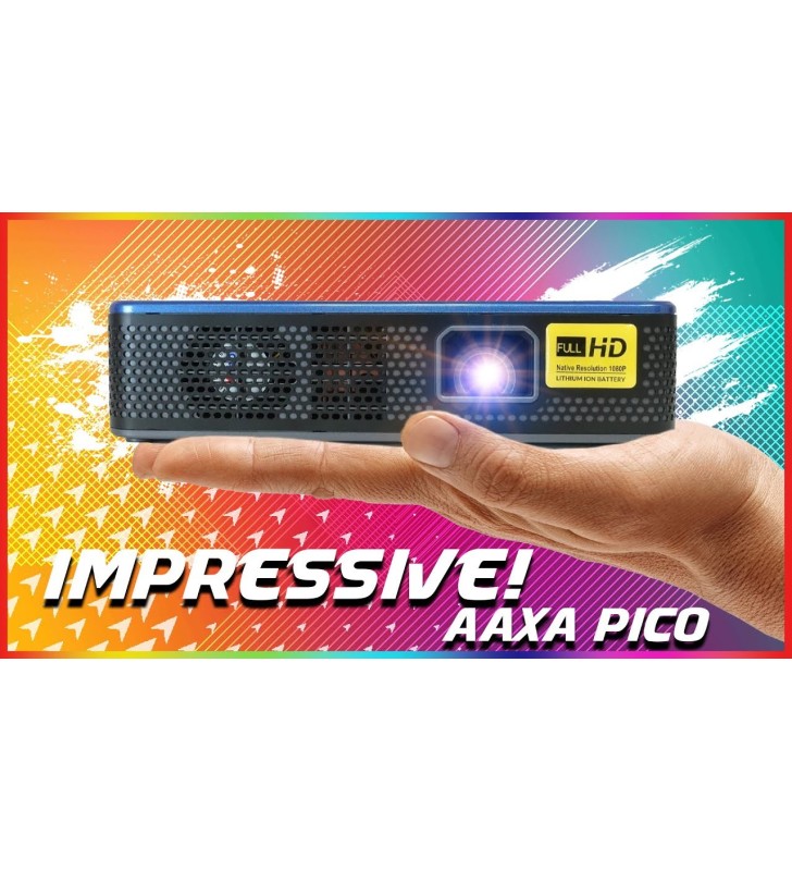 Aaxa Projectors P7 Mini Led DLP Projector 600L FHD