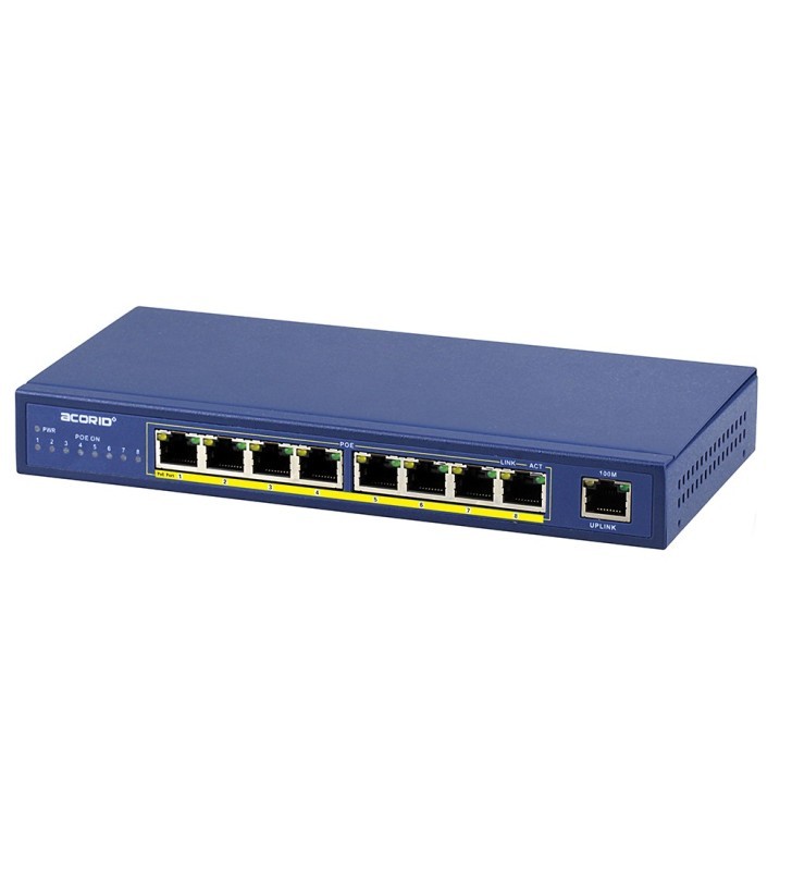 4XEM 8PORT 10/100MBPS POE DESKTOP