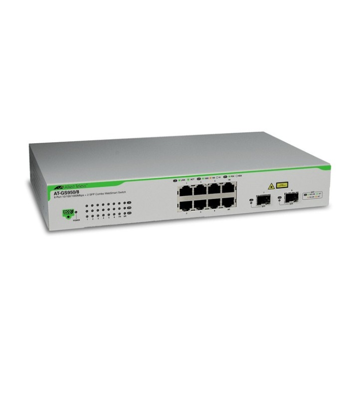 Allied Telesis 8port 10/100/1000bt Gb Websmart