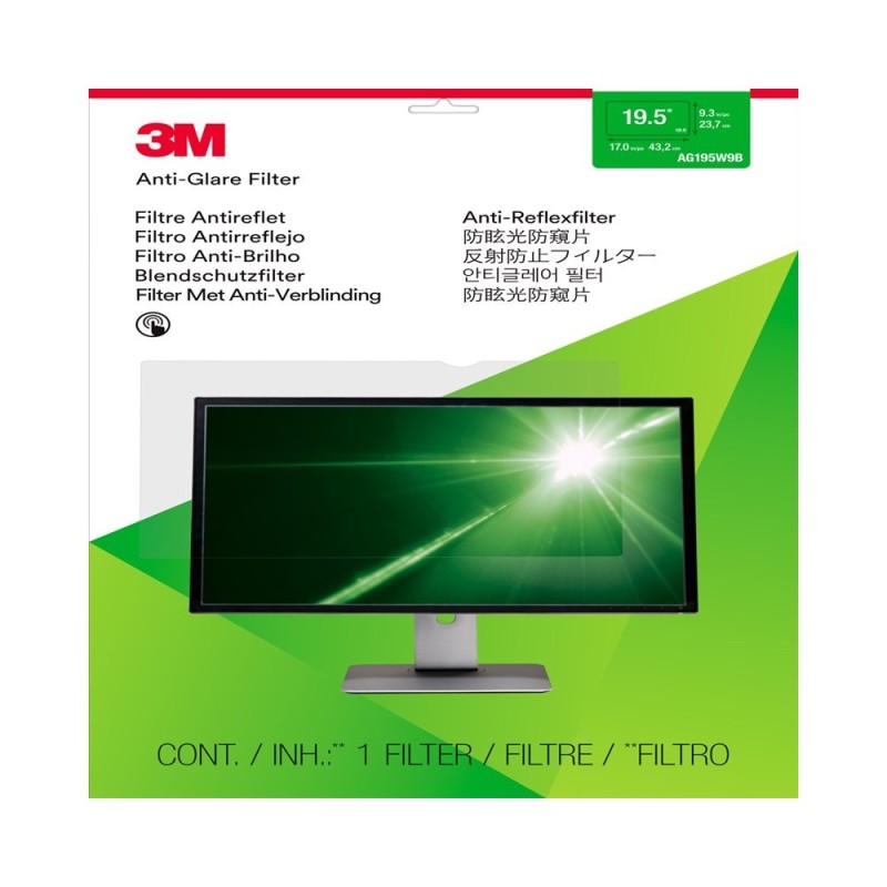 3m Ag195w9b	Anti-Glare Filter For 19.5in Widescreen