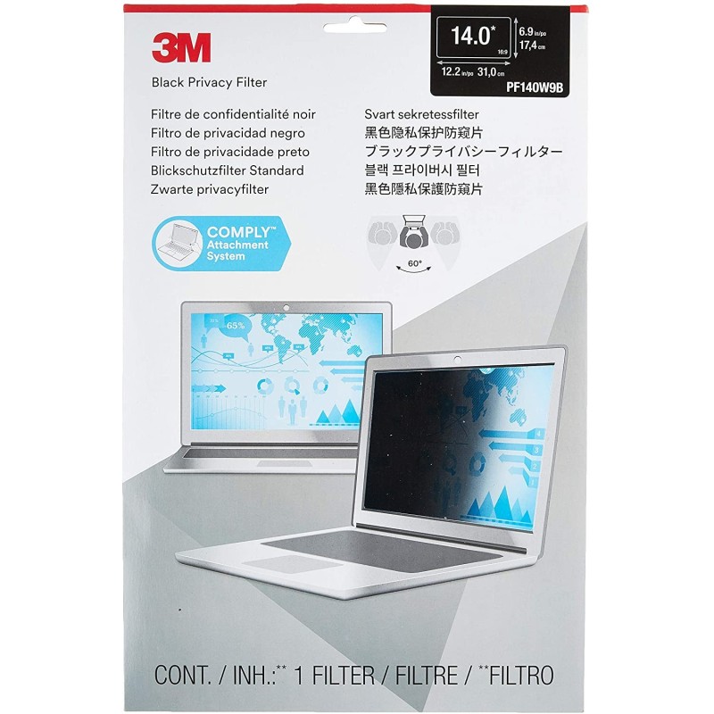 3m Tf140w9b Privacy Filter For 14in Widescreen 16:9 3m Tf140w9b Privacy Filter For 14in Widescreen 16:9