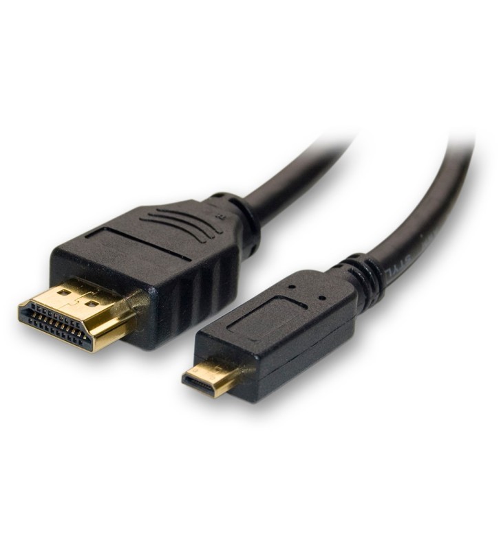 4XEM 10FT MICRO HDMI MALE TO HDMI MALE PASSIVE ADAPTER CABLE