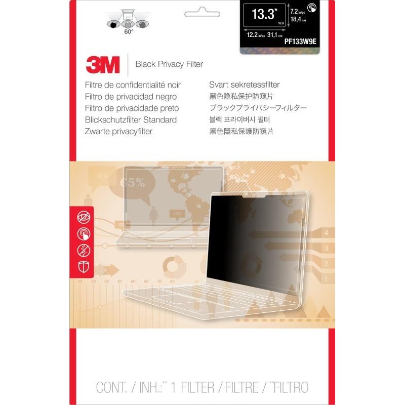 3m Pf133w1b Privacy Filter For 13.3in Widescreen 3m Pf133w1b Privacy Filter For 13.3in Widescreen
