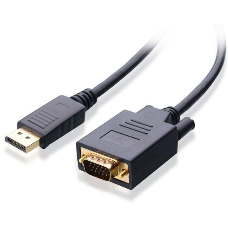4XEM 6FT DISPLAYPORT TO VGA MALE TO MALE 4XEM 6FT DISPLAYPORT TO VGA MALE TO MALE