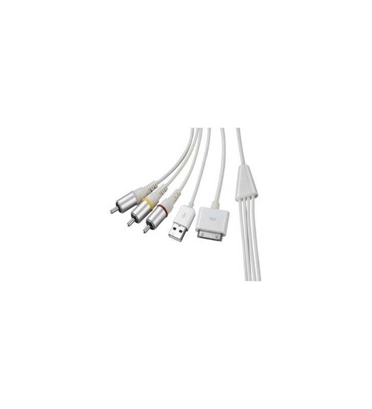 4XEM 30PIN TO RCA AUDIO VIDEO CABLE