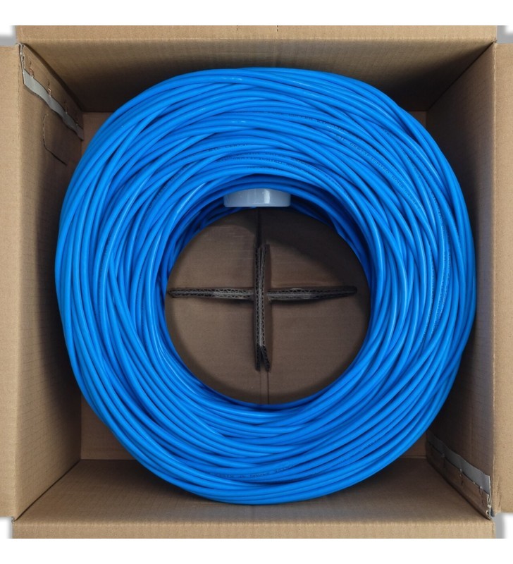 4XEM 1000FT CAT5E BLUE UTP 24AWG