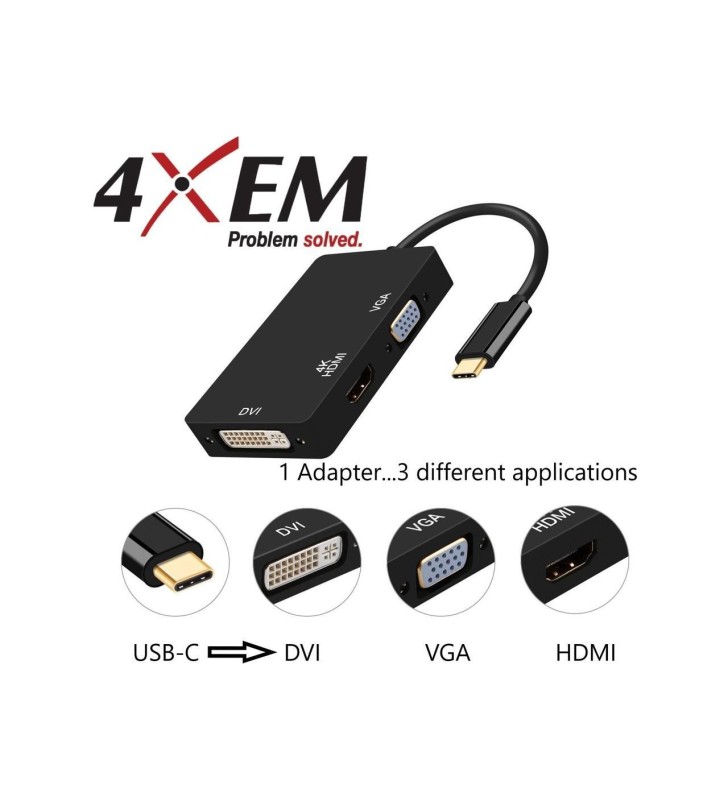 4XEM 3IN1 USB MALE TO MICRO USB