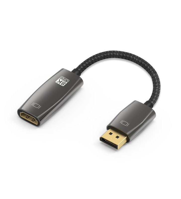 4XEM 8IN DISPLAYPORT MALE TO HDMI