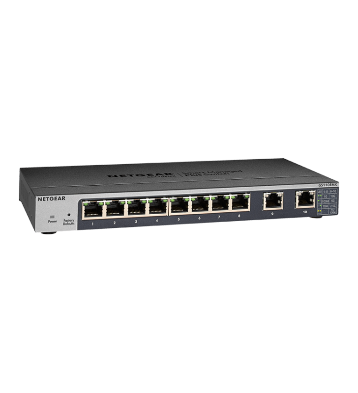 Netgear 8port Gigabit Enet Smart Manage Gs110emx-100nas