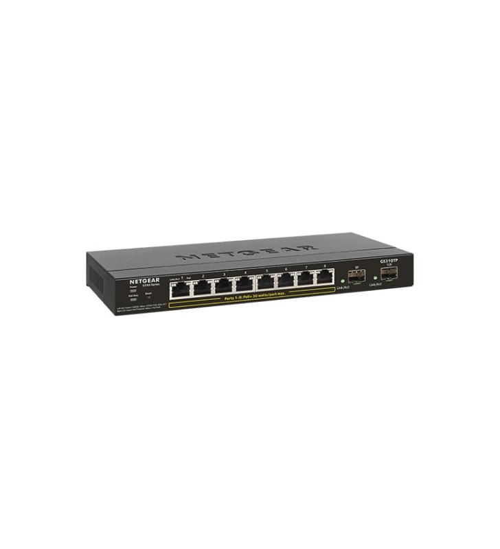 Netgear 8port S350 Series Gigabitpoe+ Gs310tp-100nas