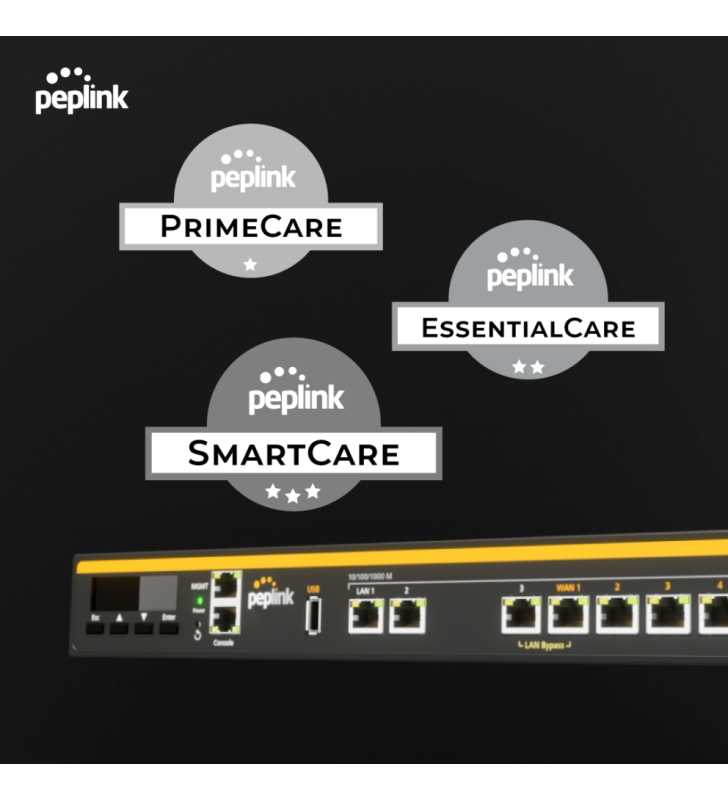 Peplink 4-Year PrimeCare PRM-MAX-TST-DUO-CORE-LTEA-4Y