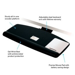 3m Akt90le	Keyboard Tray Standard Easy